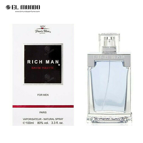 عطر و ادکلن مردانه پاریس بلو ریچ من ادوتویلت ۱۰۰ میل Rich Man | عطر ادکلن  الموندو