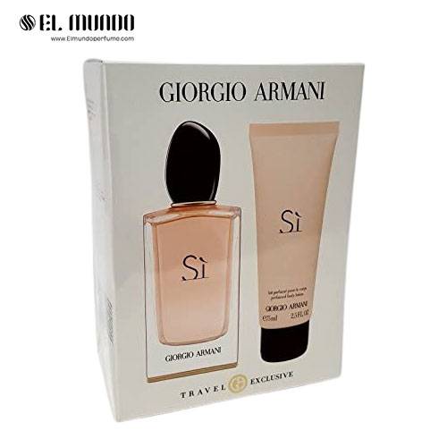 ست هدیه عطر ادکلن زنانه جورجیو آرمانی سی ادوپرفیوم ۱۰۰ میل Giorgio Armani SI Eau De Parfum Gift Set