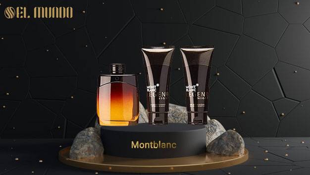 MontBlanc Mens Legend Night Gift Set 2 - ست هدیه عطر و ادکلن مردانه مونت بلنک لجند نایت ادوپرفیوم 100 میل Mont Blanc Legend Night Gift Set
