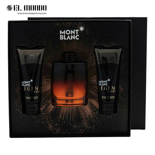 MontBlanc Mens Legend Night Gift Set 3 - برند مون بلان