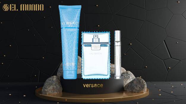 versace - ست هدیه عطر ادکلن مردانه ورساچه او فرش ادوتویلت 100 میل Versace Eau Fraiche Gift Set